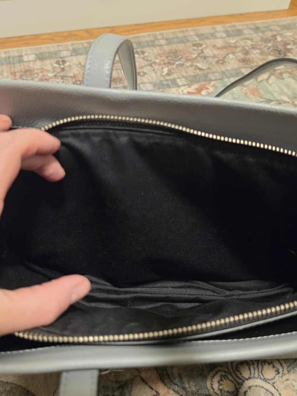 Marc Jacobs  Gray Rock Leather  Work Tote Laptop Bag